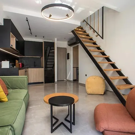 Rodos Nest With Terrace And Seaview Apartmán