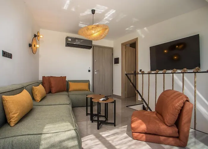 아파트 Rodos Nest With Terrace And Seaview *